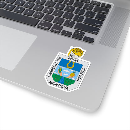 Escudo de Montería (Colombia) (Coat of Arms) STICKER Vinyl Kiss-Cut Decal