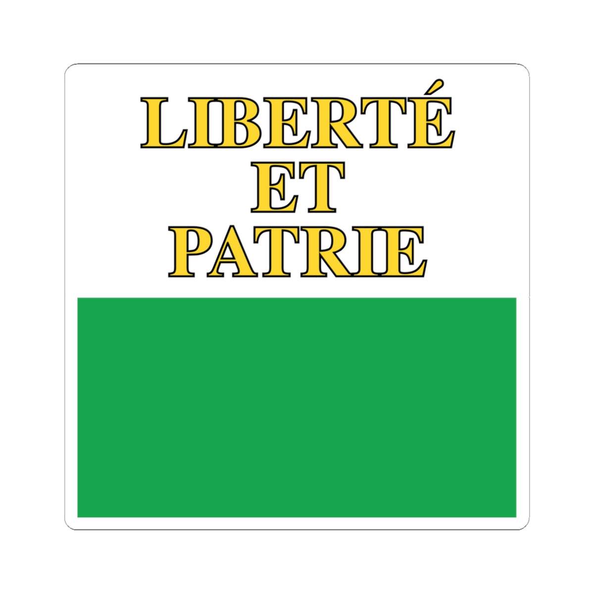 Flag of Canton of Vaud (Switzerland) STICKER Vinyl Kiss-Cut Decal