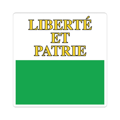 Flag of Canton of Vaud (Switzerland) STICKER Vinyl Kiss-Cut Decal