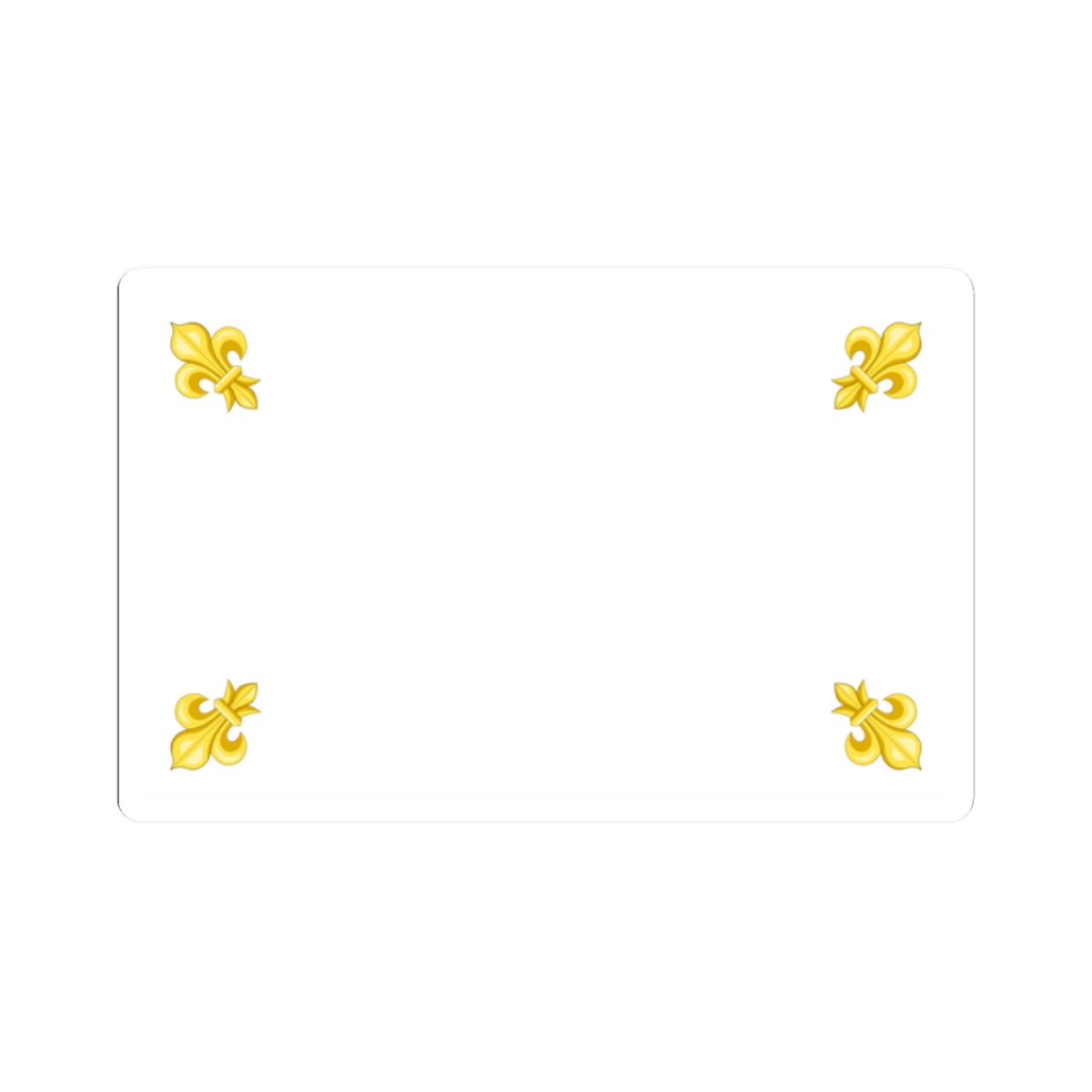Drapeau blanc du Royaume de France 1825 (France) STICKER Vinyl Kiss-Cut Decal