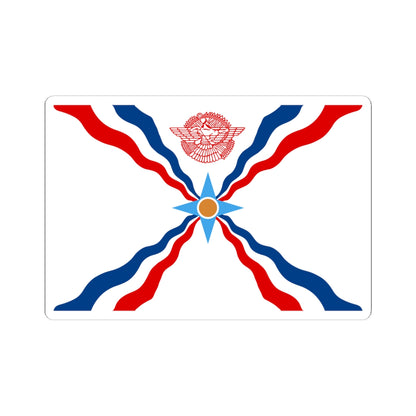 Flag of the Assyrians (Iraq) STICKER Vinyl Kiss-Cut Decal