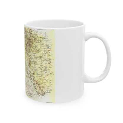 USA - Southwest 1 (1982) (Map) White Coffee Mug-The Sticker Space