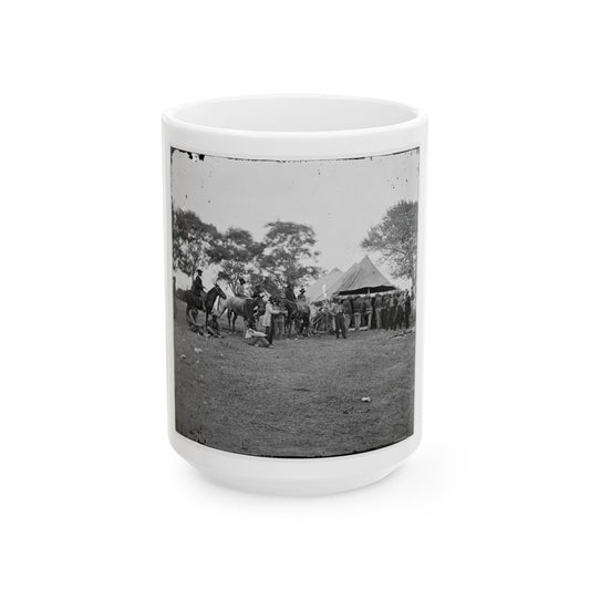 Fredericksburg, Va. Soldiers Filling Canteens (U.S. Civil War) White Coffee Mug