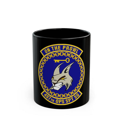 497 Operations Support Squadron ACC (U.S. Air Force) Black Coffee Mug-11oz-The Sticker Space