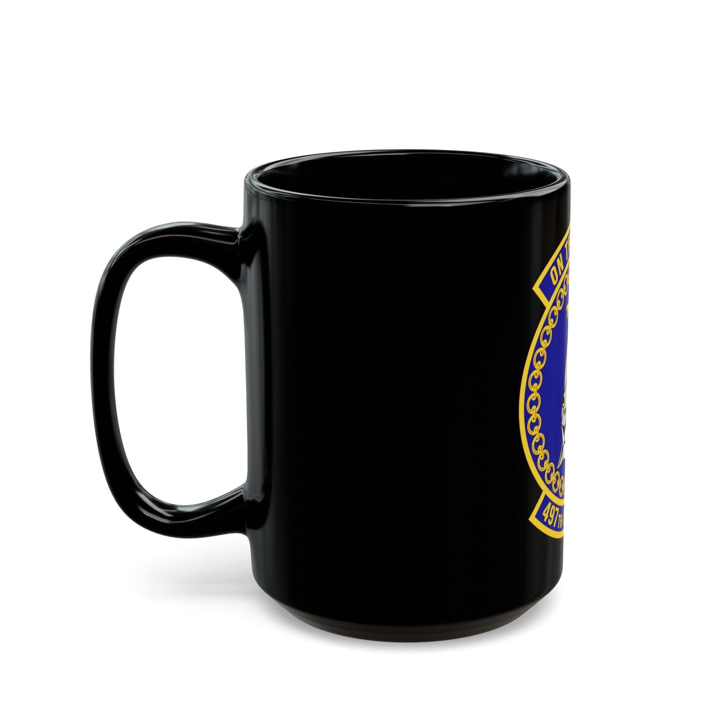 497 Operations Support Squadron ACC (U.S. Air Force) Black Coffee Mug-The Sticker Space