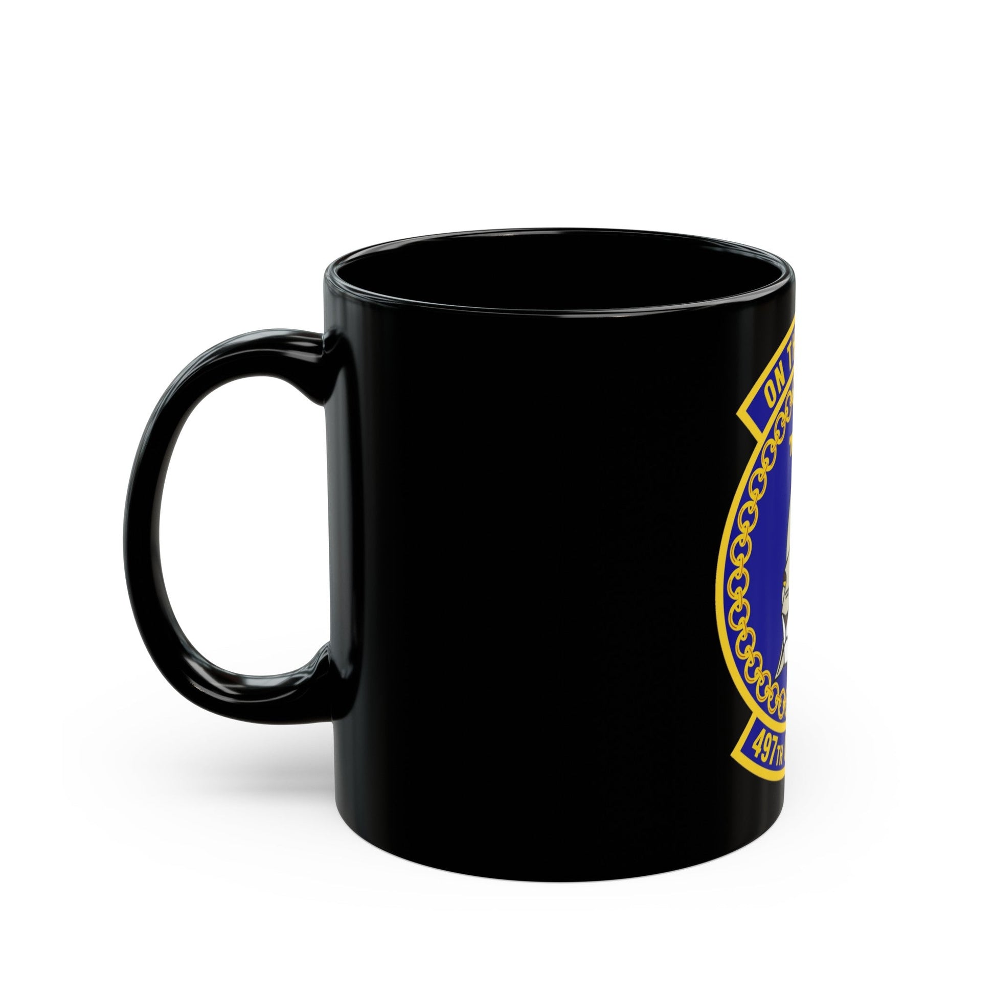 497 Operations Support Squadron ACC (U.S. Air Force) Black Coffee Mug-The Sticker Space