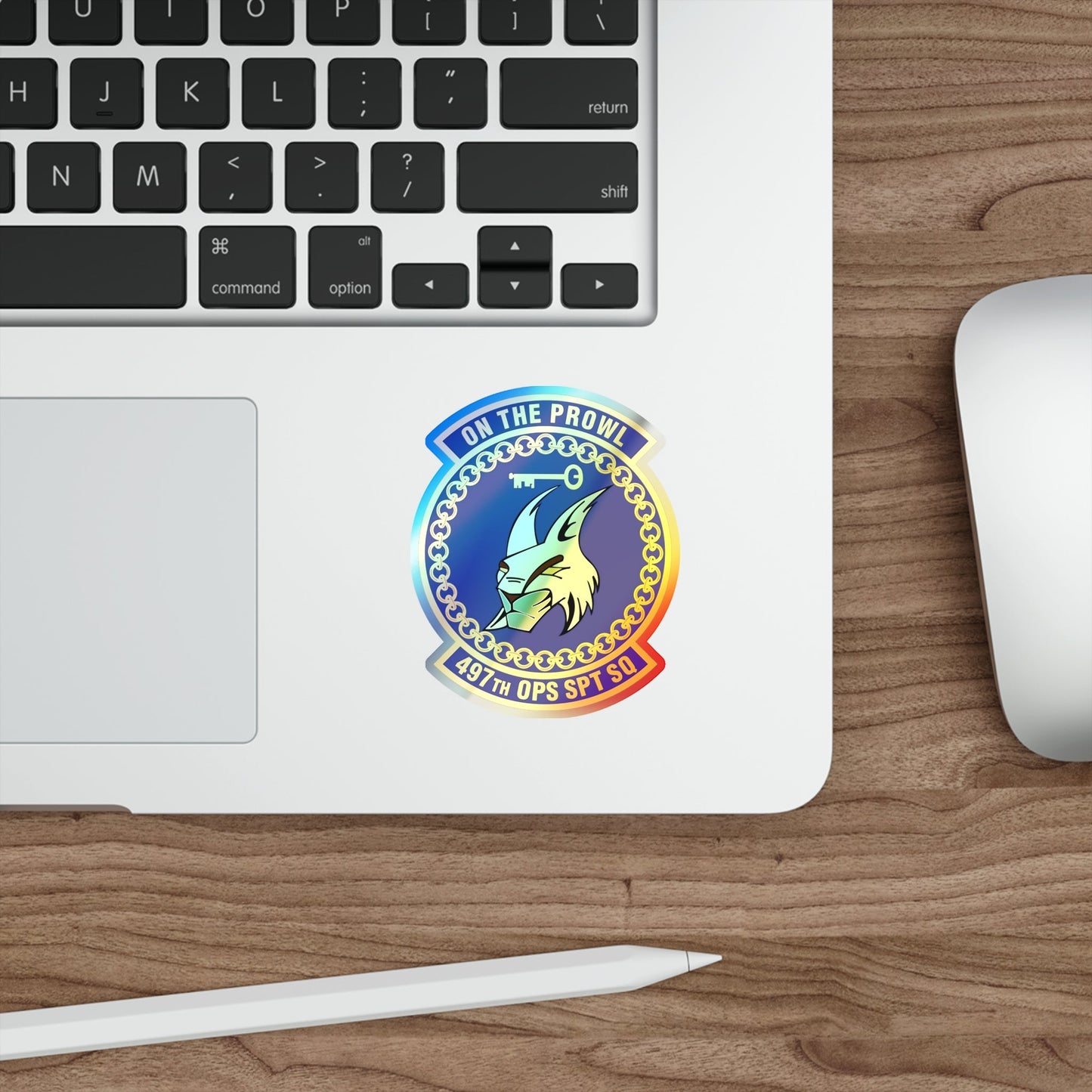 497 Operations Support Squadron ACC (U.S. Air Force) Holographic STICKER Die-Cut Vinyl Decal-The Sticker Space