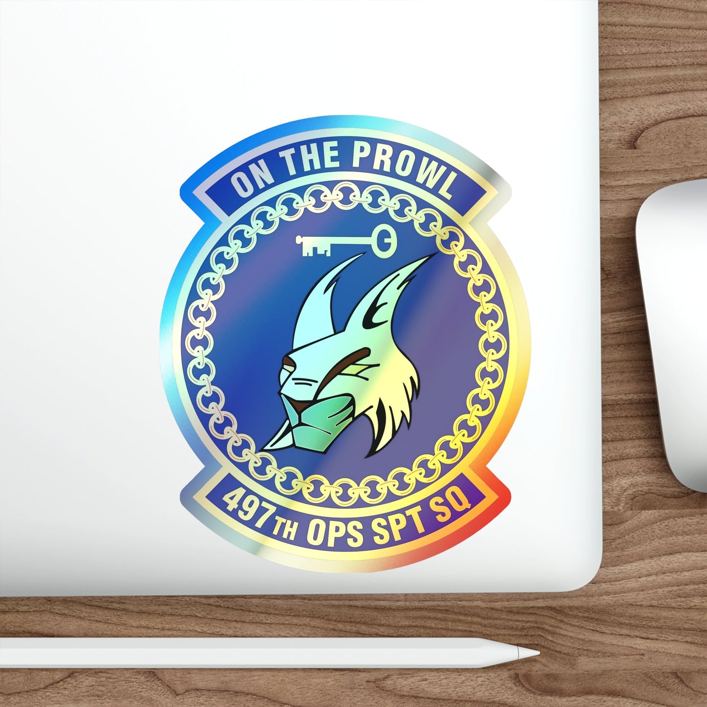 497 Operations Support Squadron ACC (U.S. Air Force) Holographic STICKER Die-Cut Vinyl Decal-The Sticker Space