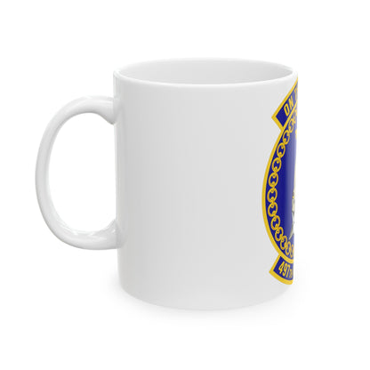 497 Operations Support Squadron ACC (U.S. Air Force) White Coffee Mug-The Sticker Space