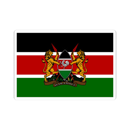 Kenyan coat of arms flag (Kenya) STICKER Vinyl Kiss-Cut Decal