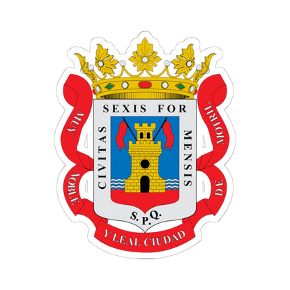 Escudo de Motril (Spain) (Coat of Arms) STICKER Vinyl Kiss-Cut Decal
