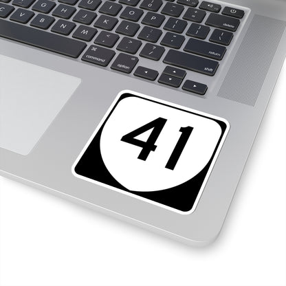 Virginia 41 (Virginia) (Road Sign) STICKER Vinyl Kiss-Cut Decal