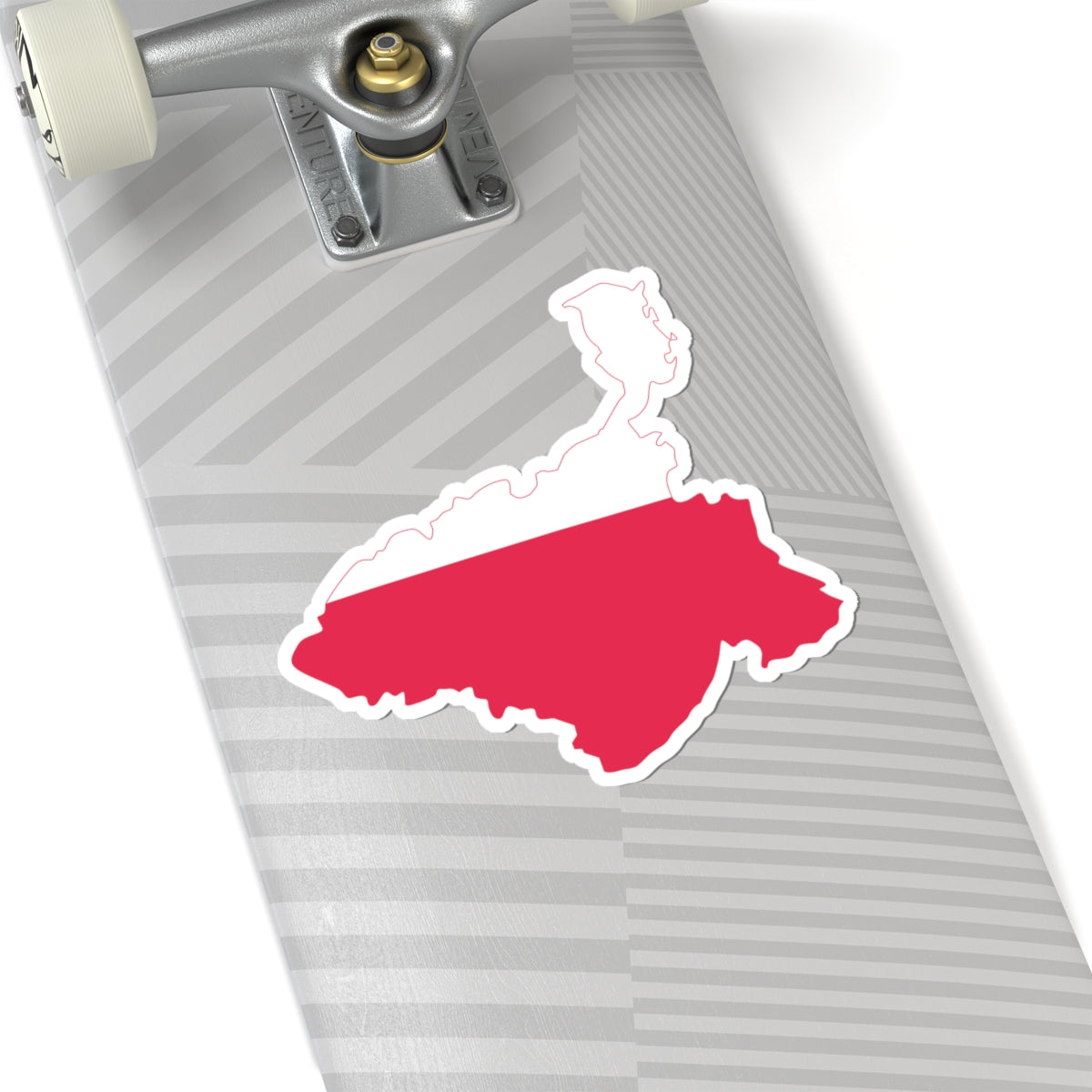 Flag-map of the Duchy of Warsaw (Poland) STICKER Vinyl Kiss-Cut Decal