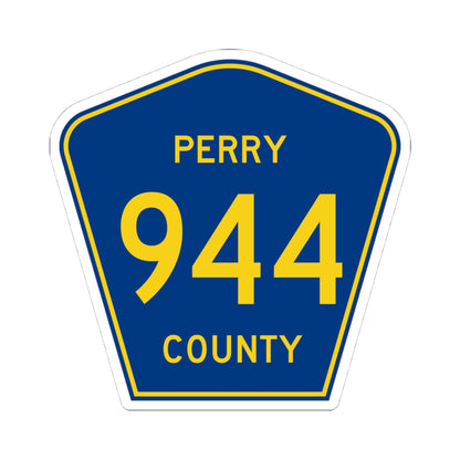 Perry County 944 (Missouri) (Road Sign) STICKER Vinyl Kiss-Cut Decal