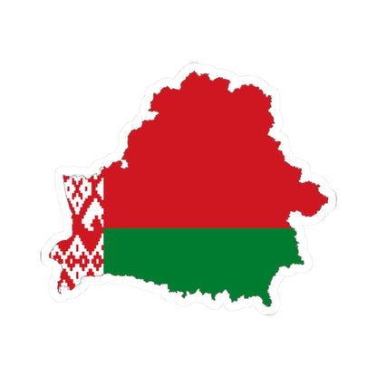 Belarus-Flagmap (Belarus) STICKER Vinyl Kiss-Cut Decal