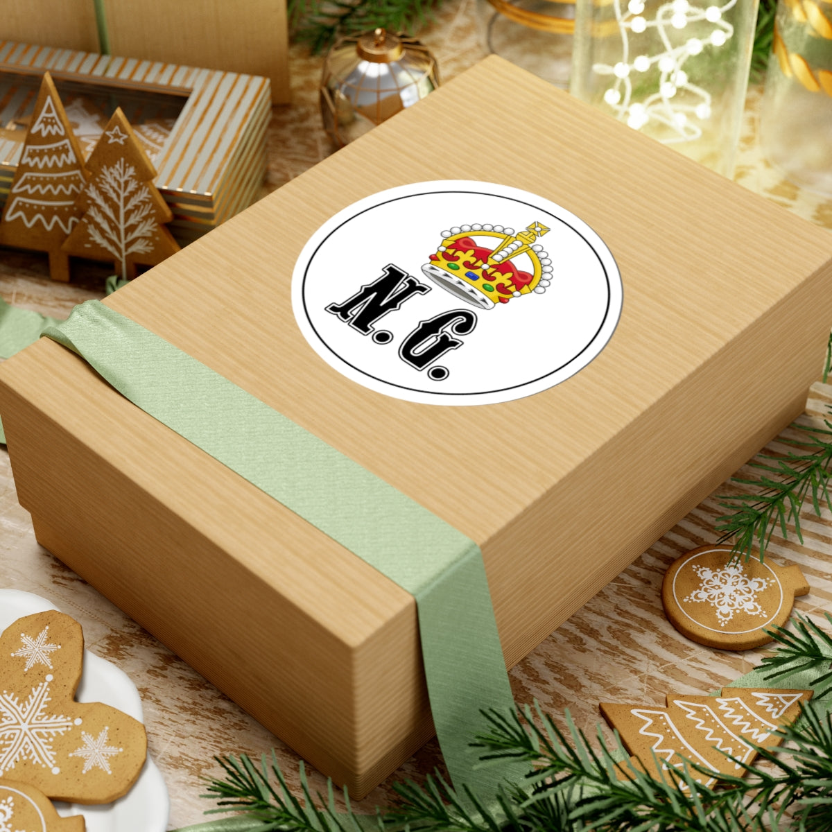 Badge of the New Guinea Protectorate 1884-1888 (Guinea) (Coat of Arms) STICKER Vinyl Kiss-Cut Decal