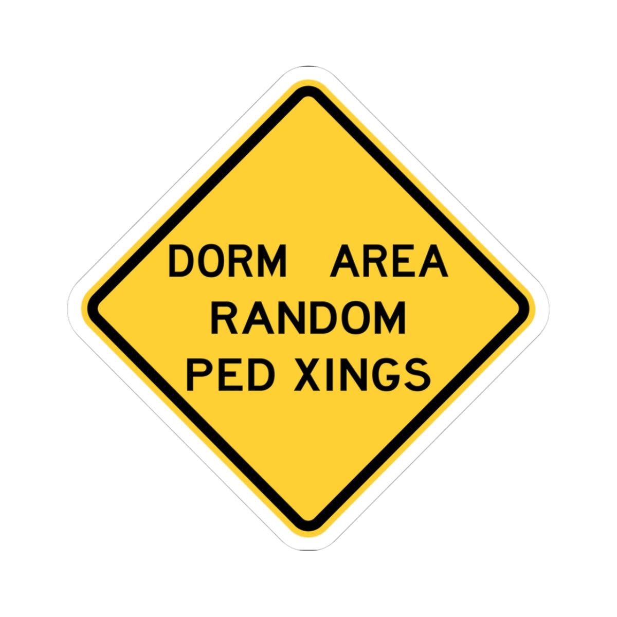 NJ Road sign WNJ24-1 (New Jersey) (Road Sign) STICKER Vinyl Kiss-Cut Decal