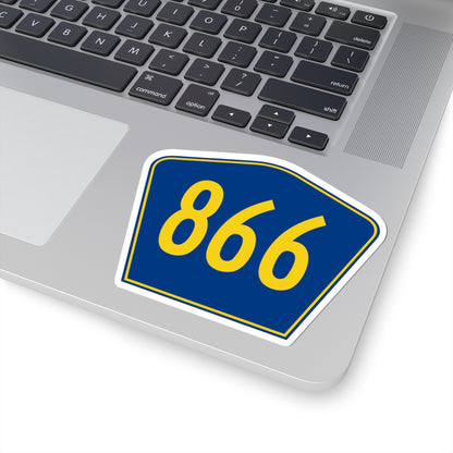 PR secondary 866 (Puerto Rico) (Road Sign) STICKER Vinyl Kiss-Cut Decal
