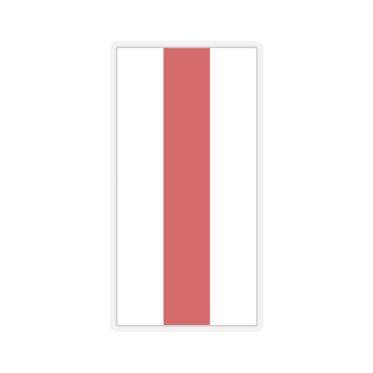 Flag of Belarus 1918 1991-1995 vertical (Belarus) STICKER Vinyl Kiss-Cut Decal