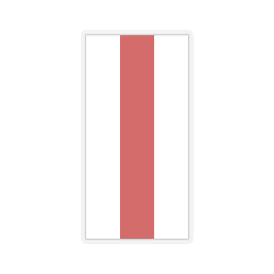 Flag of Belarus 1918 1991-1995 vertical (Belarus) STICKER Vinyl Kiss-Cut Decal