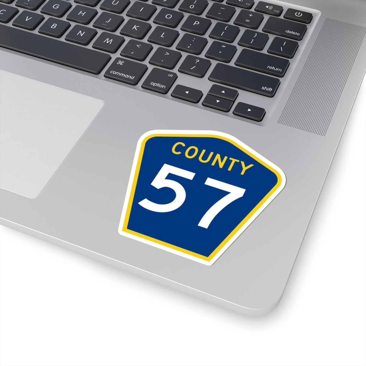 County 57 MN (Minnesota) (Road Sign) STICKER Vinyl Kiss-Cut Decal