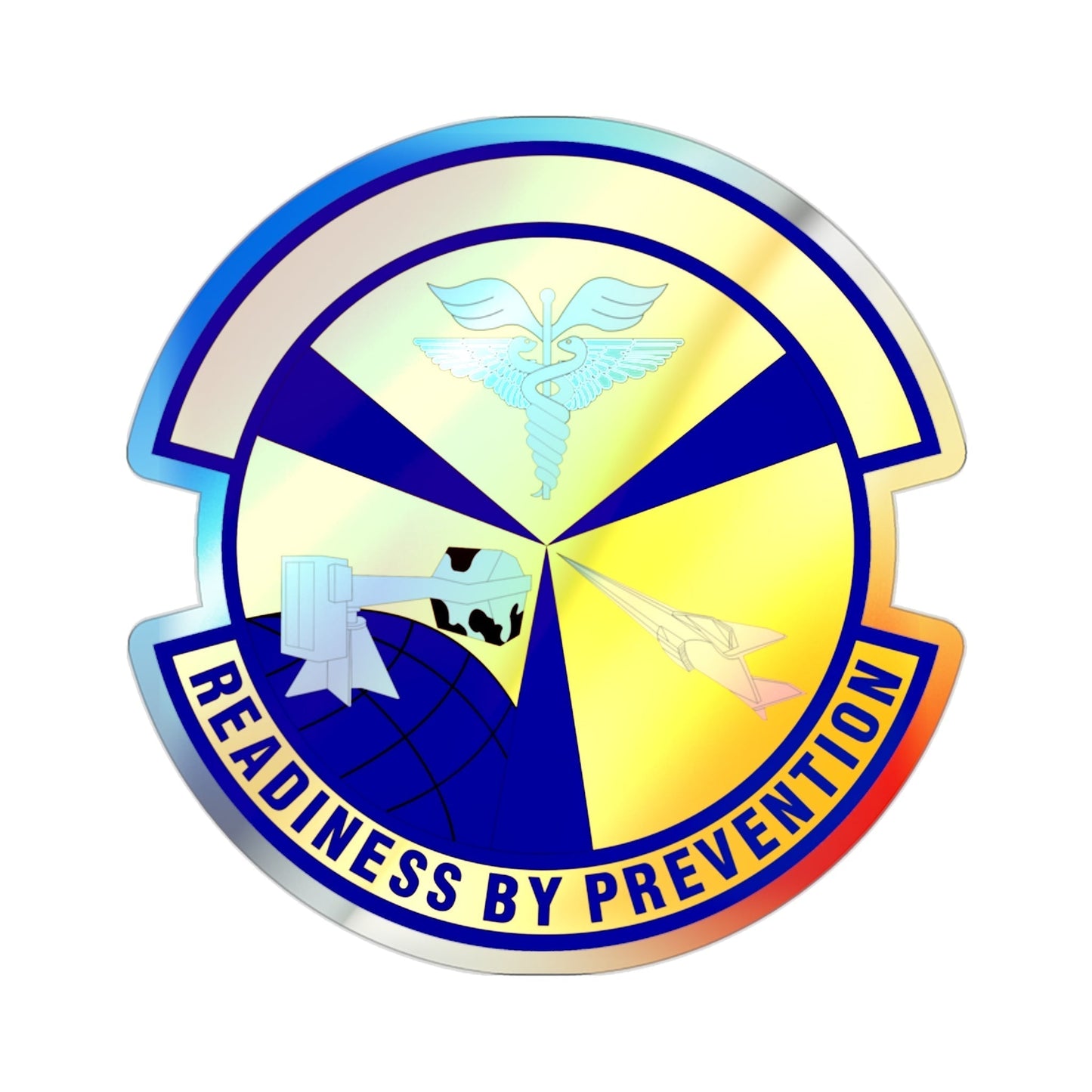 49th Aerospace Medicine Squadron (U.S. Air Force) Holographic STICKER Die-Cut Vinyl Decal-2 Inch-The Sticker Space