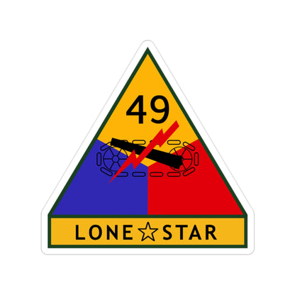 49th Armored Division (U.S. Army) Transparent STICKER Die-Cut Vinyl Decal-2 Inch-The Sticker Space