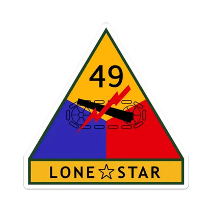 49th Armored Division (U.S. Army) STICKER Vinyl Kiss-Cut Decal - The Sticker Space