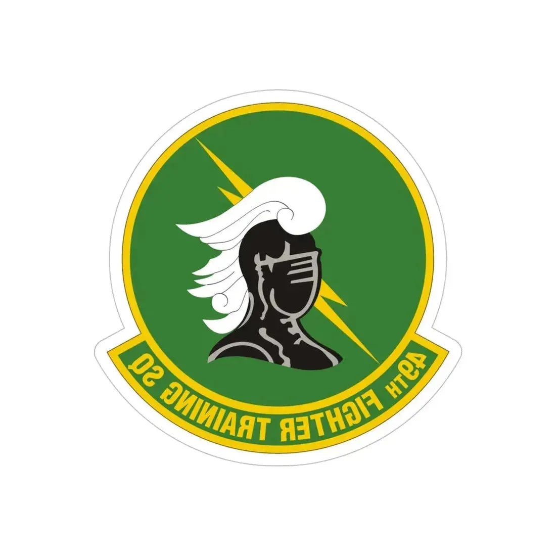 49th Fighter Training Squadron (U.S. Air Force) REVERSE PRINT Transparent Die-Cut STICKER - The Sticker Space