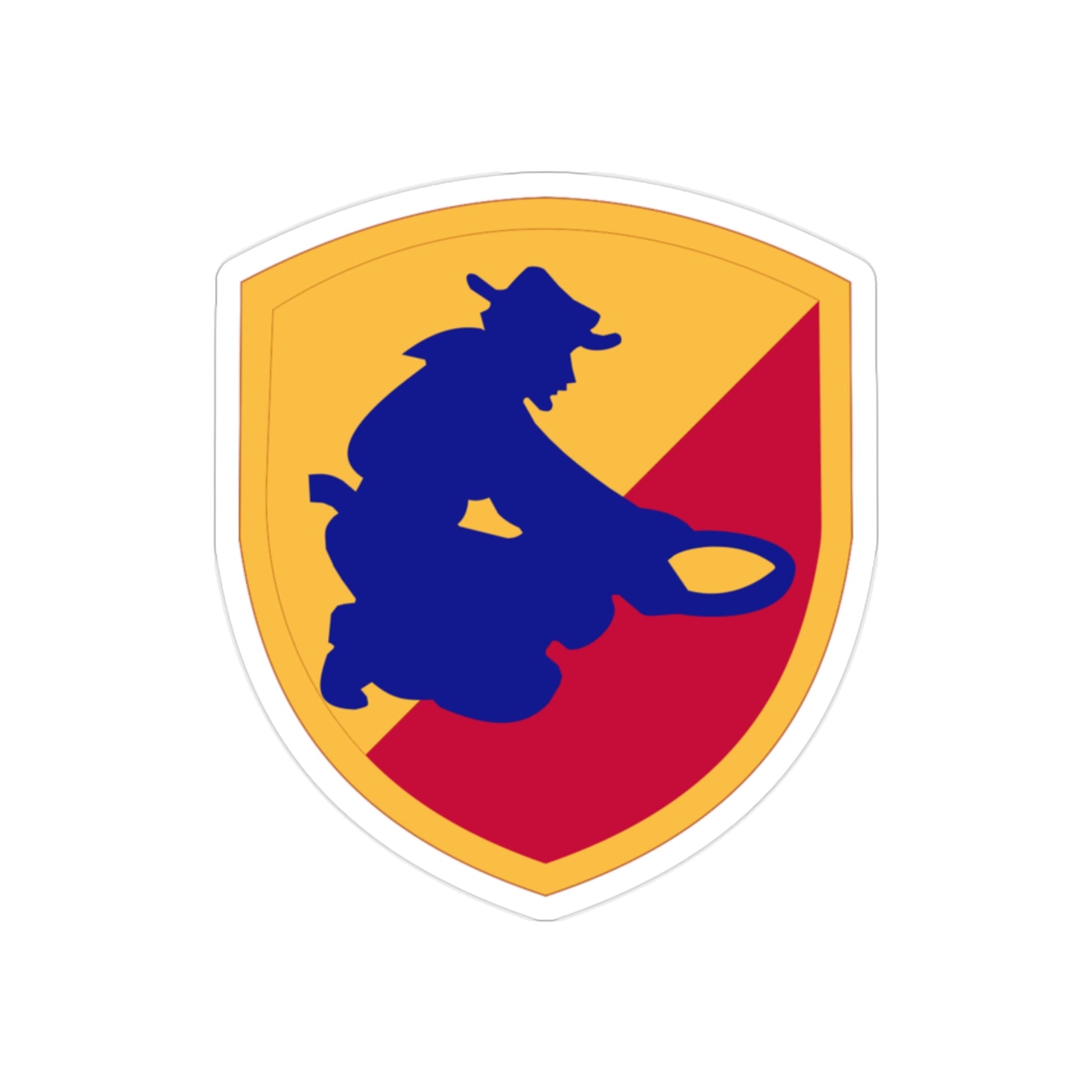 49TH INFANTRY DIVISION (U.S. Army) REVERSE PRINT Transparent STICKER-2" × 2"-The Sticker Space