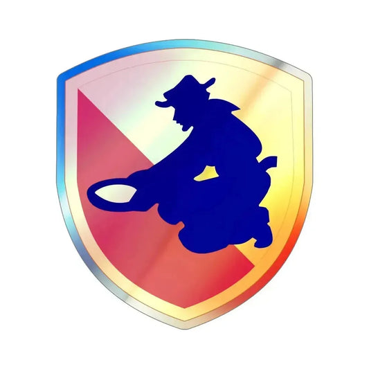 49TH INFANTRY DIVISION (U.S. Army) Holographic STICKER Die-Cut Vinyl Decal 6 Inch Holographic - The Sticker Space