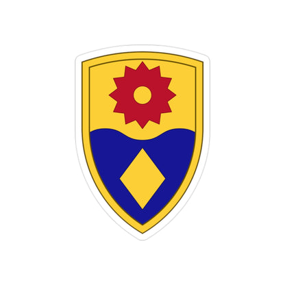 49th Military Police Brigade (U.S. Army) REVERSE PRINT Transparent STICKER-2" × 2"-The Sticker Space