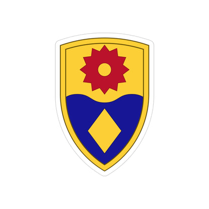 49th Military Police Brigade (U.S. Army) REVERSE PRINT Transparent STICKER-3" × 3"-The Sticker Space