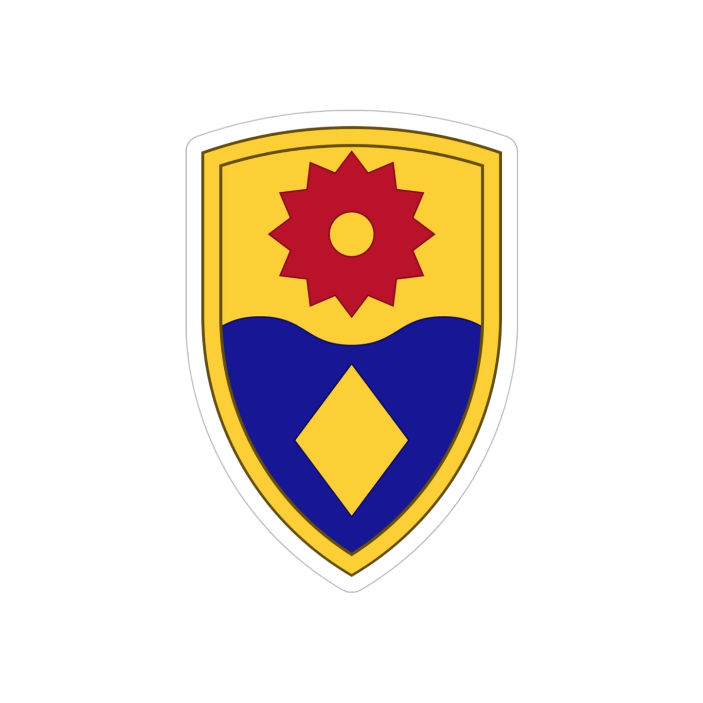 49th Military Police Brigade (U.S. Army) REVERSE PRINT Transparent STICKER-4 Inch-The Sticker Space