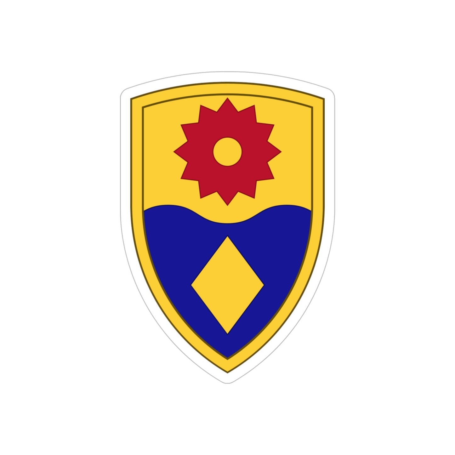 49th Military Police Brigade (U.S. Army) REVERSE PRINT Transparent STICKER-5 Inch-The Sticker Space