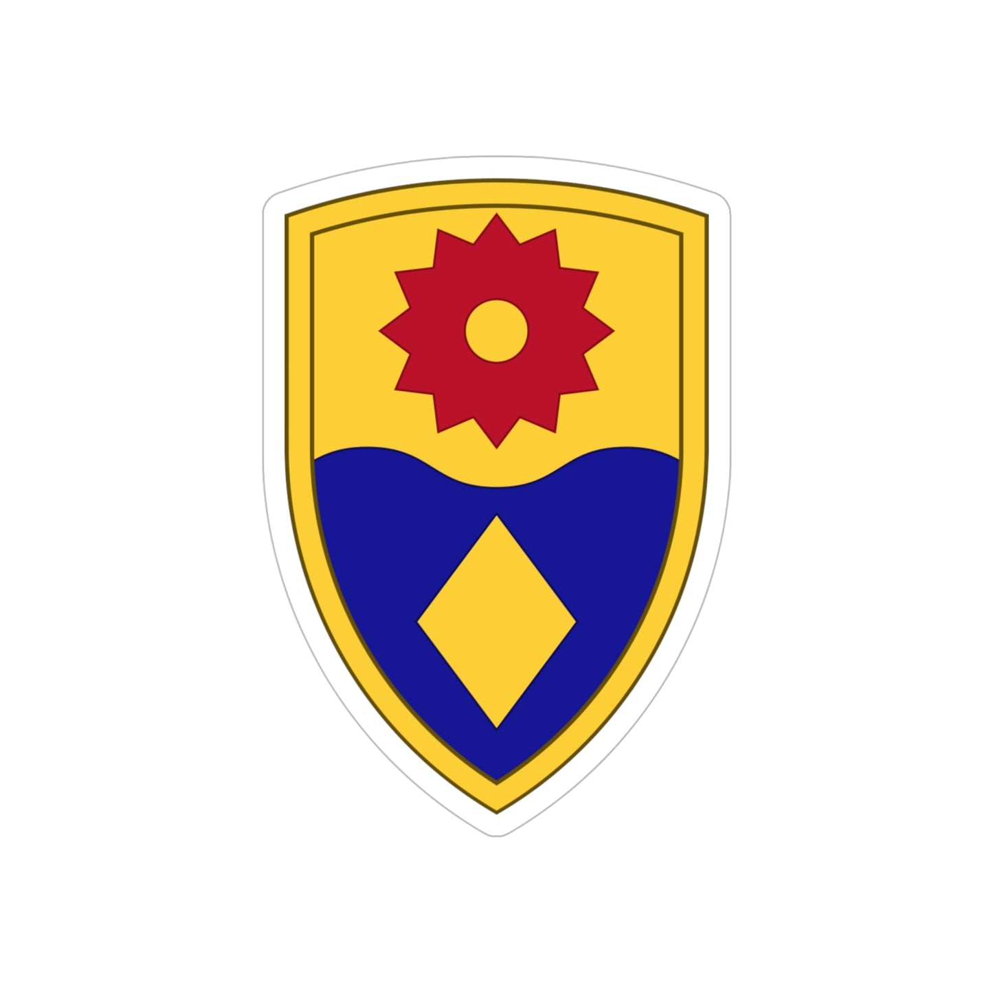 49th Military Police Brigade (U.S. Army) REVERSE PRINT Transparent STICKER-6 Inch-The Sticker Space