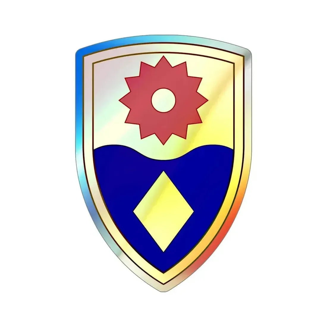 49th Military Police Brigade (U.S. Army) Holographic STICKER Die-Cut Vinyl Decal 5 Inch Holographic - The Sticker Space