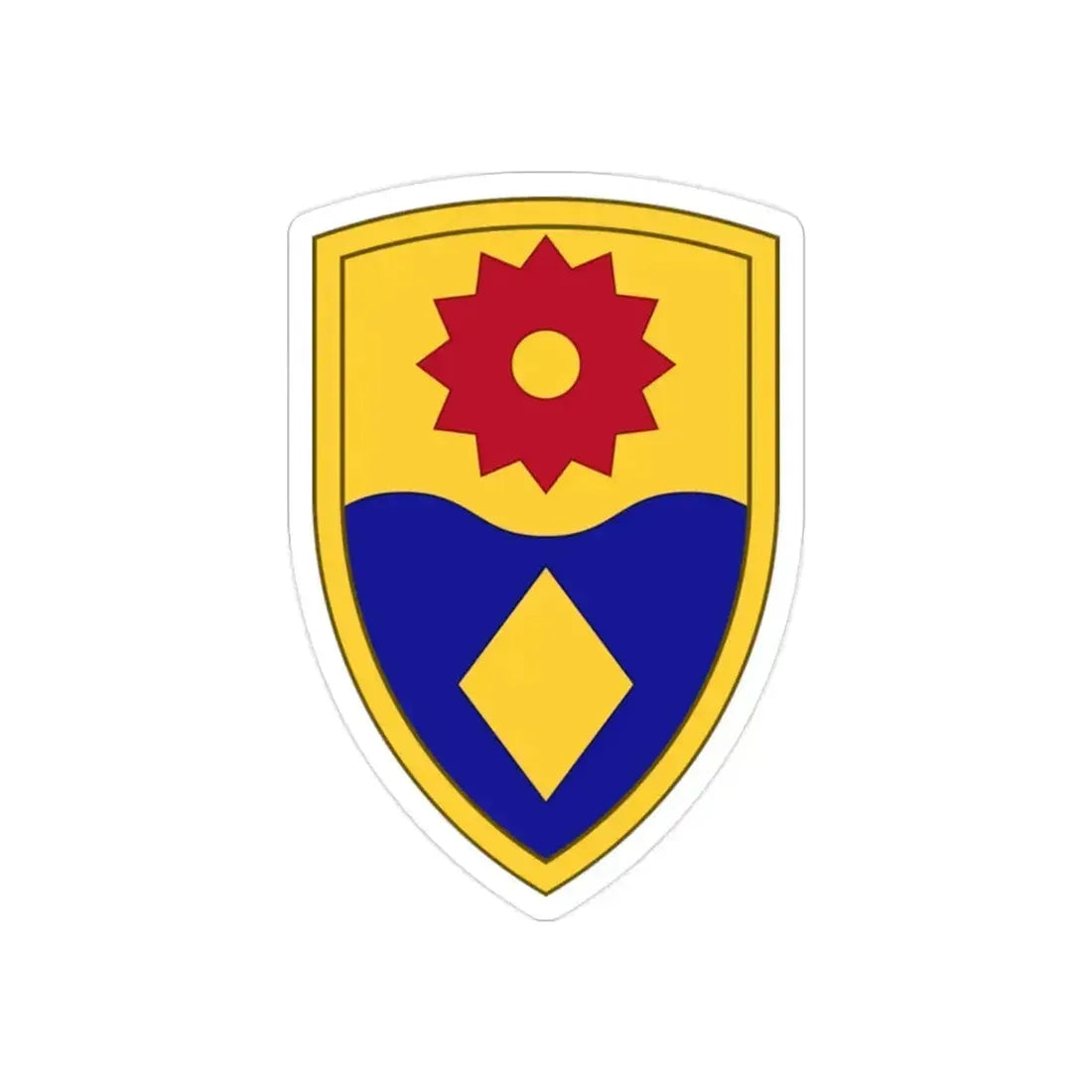 49th Military Police Brigade (U.S. Army) REVERSE PRINT Transparent Die-Cut STICKER 2 Inch Die-Cut Transparent - The Sticker Space
