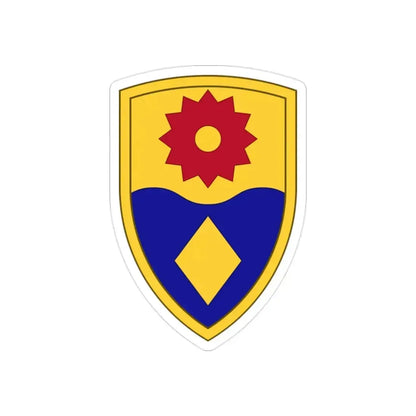 49th Military Police Brigade (U.S. Army) REVERSE PRINT Transparent Die-Cut STICKER 2 Inch Die-Cut Transparent - The Sticker Space