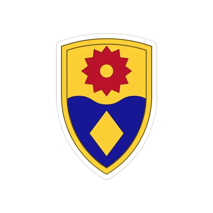 49th Military Police Brigade (U.S. Army) REVERSE PRINT Transparent Die-Cut STICKER 3 Inch Die-Cut Transparent - The Sticker Space