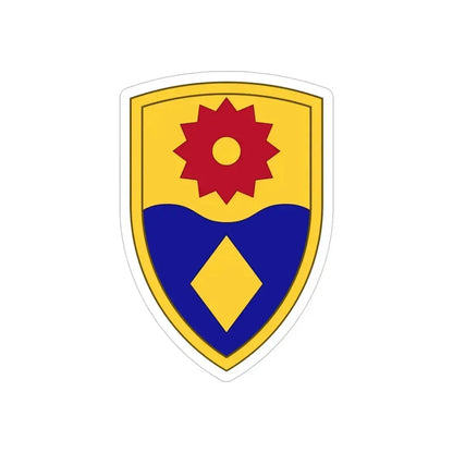 49th Military Police Brigade (U.S. Army) REVERSE PRINT Transparent Die-Cut STICKER 5 Inch Die-Cut Transparent - The Sticker Space