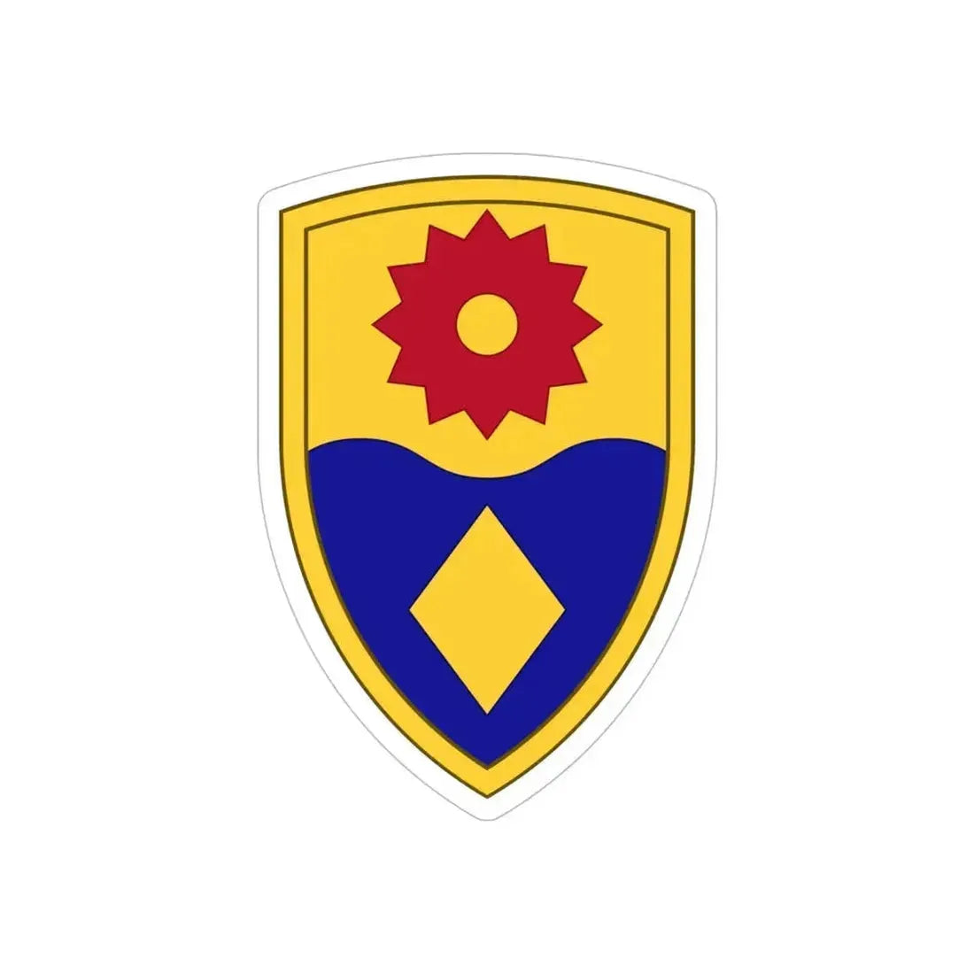 49th Military Police Brigade (U.S. Army) REVERSE PRINT Transparent Die-Cut STICKER 6 Inch Die-Cut Transparent - The Sticker Space