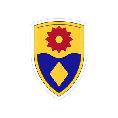 49th Military Police Brigade (U.S. Army) REVERSE PRINT Transparent Die-Cut STICKER 6 Inch Die-Cut Transparent - The Sticker Space