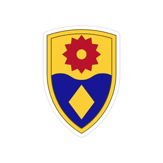 49th Military Police Brigade (U.S. Army) REVERSE PRINT Transparent Die-Cut STICKER 6 Inch Die-Cut Transparent - The Sticker Space
