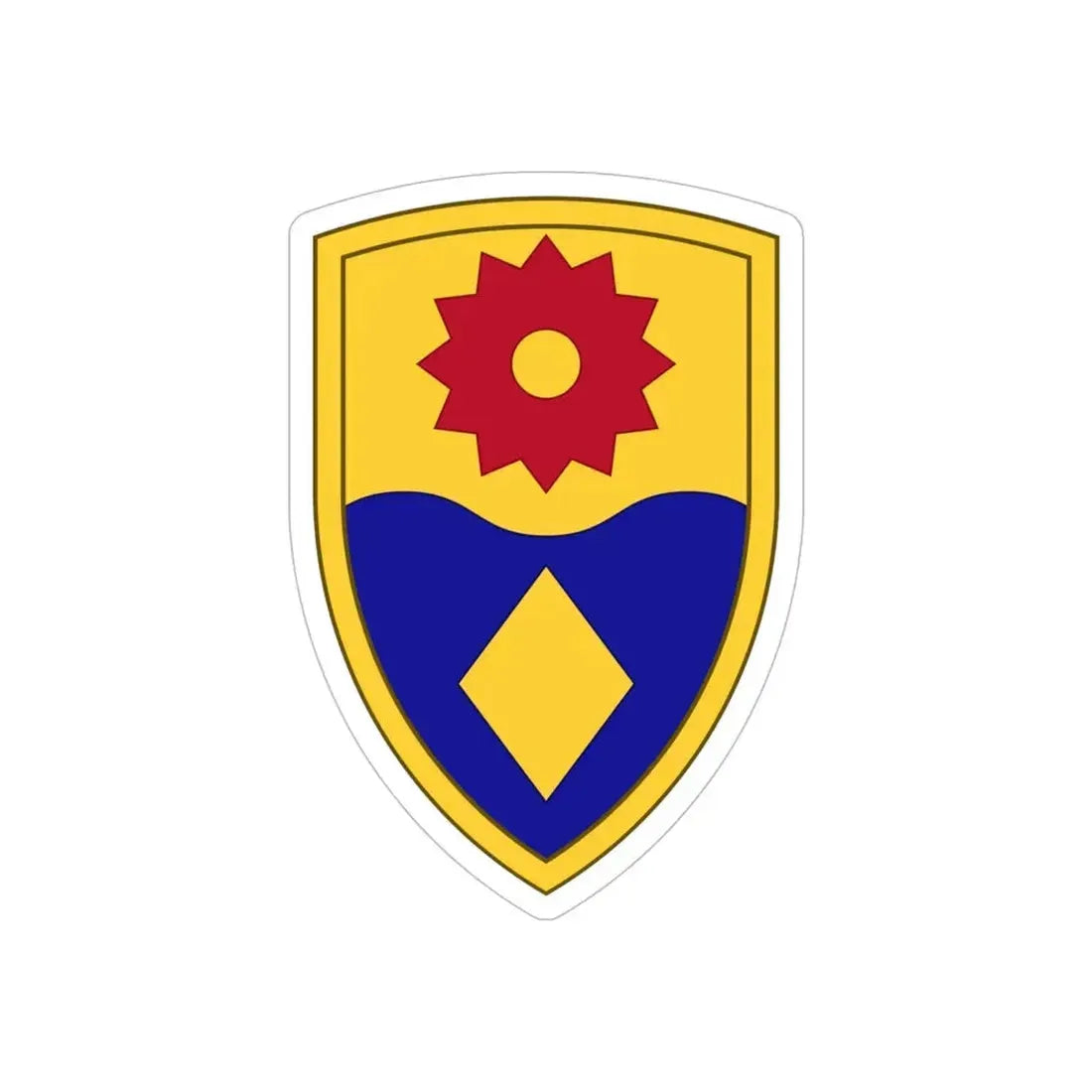 49th Military Police Brigade (U.S. Army) REVERSE PRINT Transparent Die-Cut STICKER - The Sticker Space