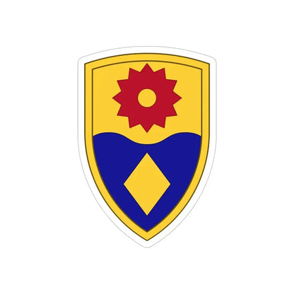 49th Military Police Brigade (U.S. Army) REVERSE PRINT Transparent Die-Cut STICKER - The Sticker Space
