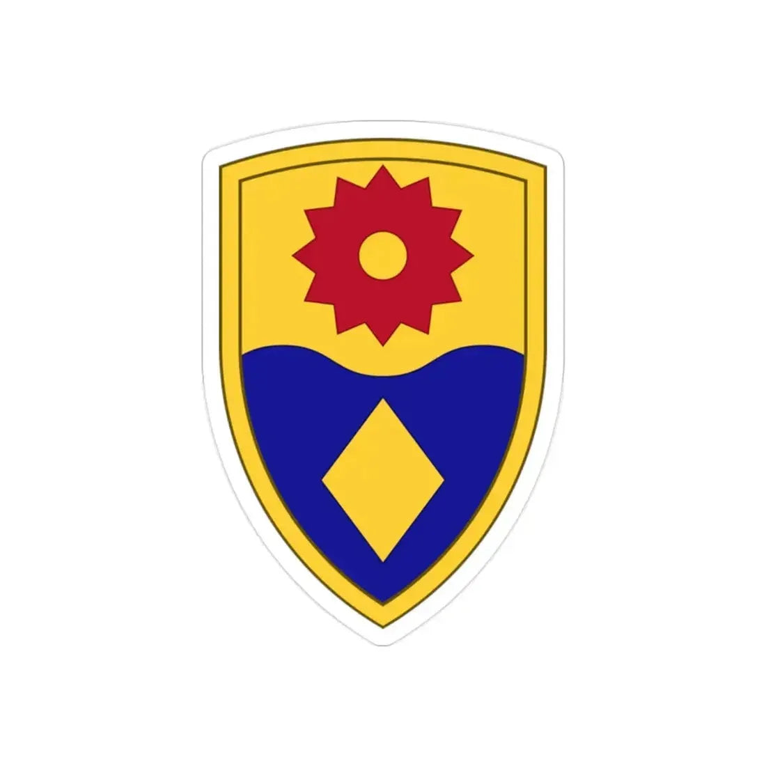 49th Military Police Brigade (U.S. Army) REVERSE PRINT Transparent Die-Cut STICKER - The Sticker Space