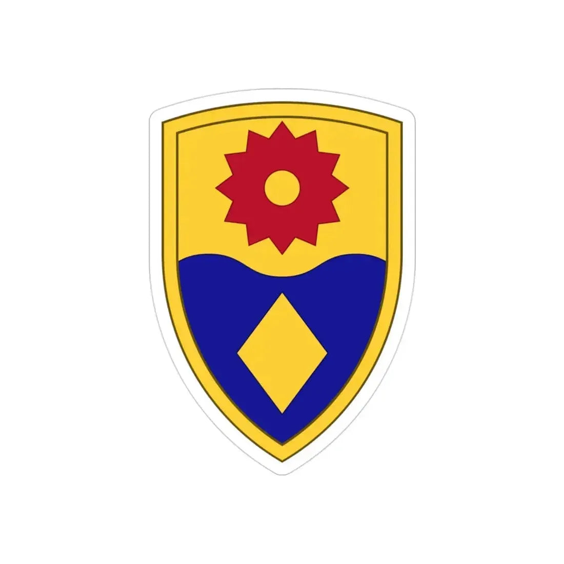 49th Military Police Brigade (U.S. Army) REVERSE PRINT Transparent Die-Cut STICKER - The Sticker Space