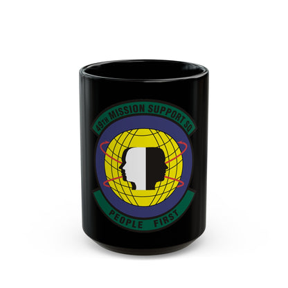 49th Mission Support Squadron (U.S. Air Force) Black Coffee Mug-15oz-The Sticker Space