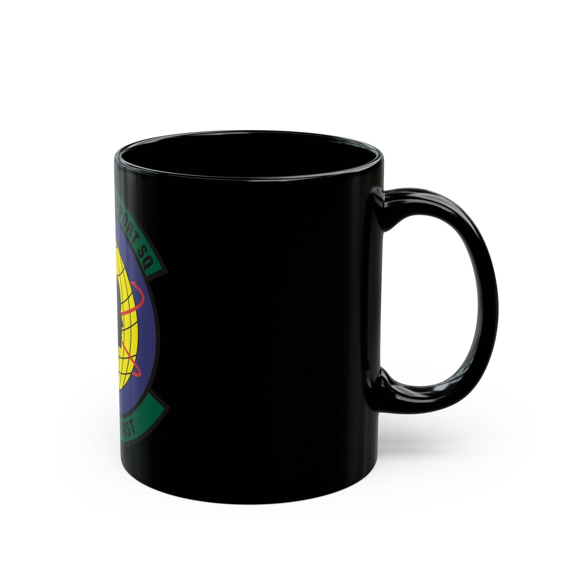 49th Mission Support Squadron (U.S. Air Force) Black Coffee Mug-The Sticker Space